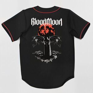 Vampa Blood Moon Baseball Jersey For EDM Festivals